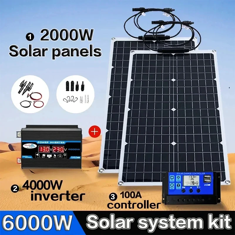 Grid Tie Inverter Limiter 2000W - Kit Solar Tudo-em-Um 2000W | Inversor