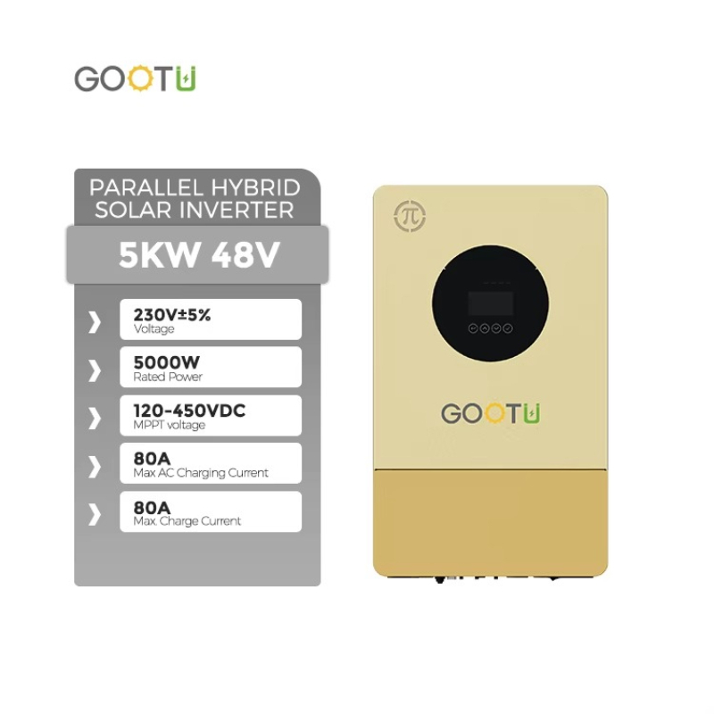 Parallel Solar Inverter 48V 5000W Mppt - Novo Inversor Solar Híbrido Gootu 48V