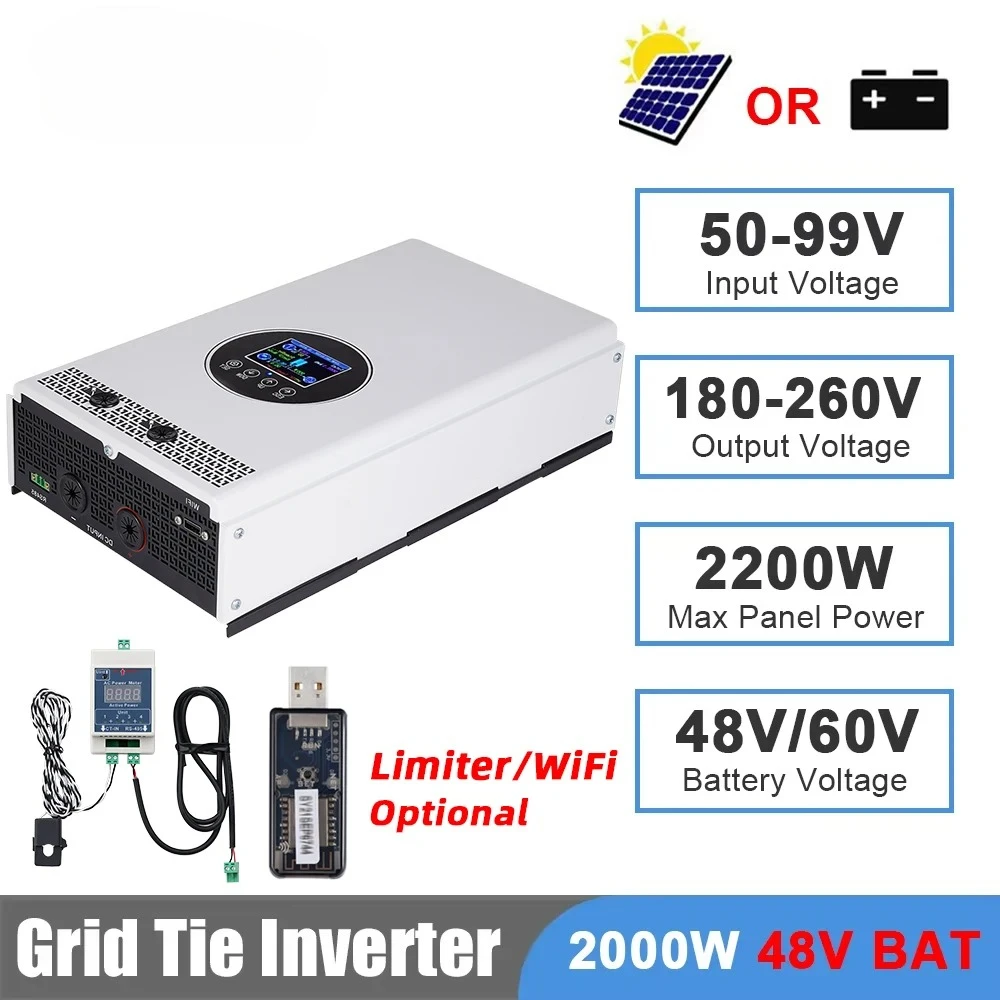 Grid Tie Inverter Limiter 2000W - Inversor de Conexão à Rede 2000W