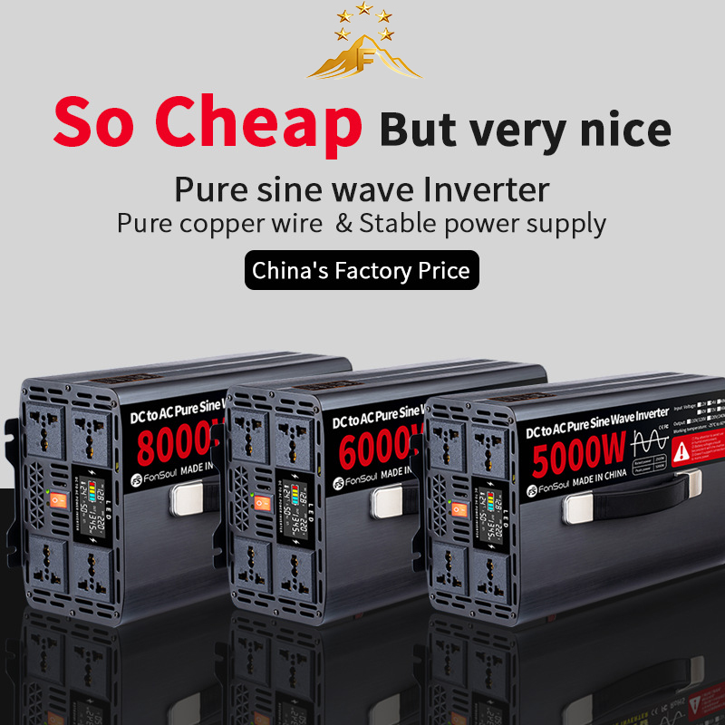 Pure Sine Wave Inverter 5000W 48V 220V - Inversores Off-Grid de Onda Senoidal Pura