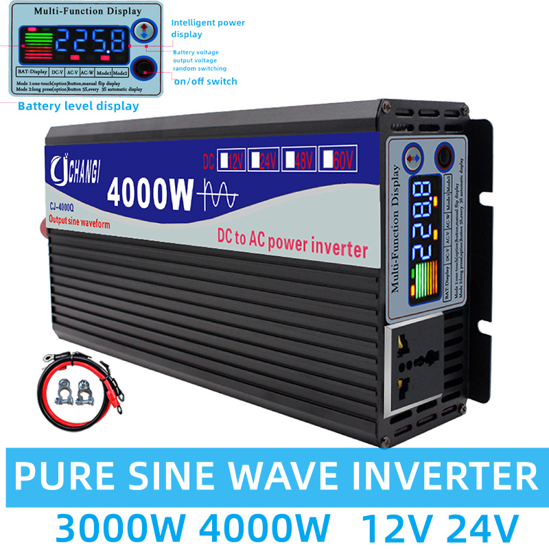 Inverter Pure Sine Wave 60Hz 120V 3000W - Inversor de onda senoidal pura 12v