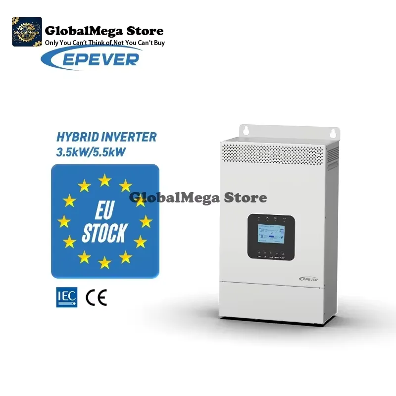 Hybrid Solar Inverter 5.5Kw Mppt 48V - Inversor Híbrido Solar Off-Grid Mais Recente