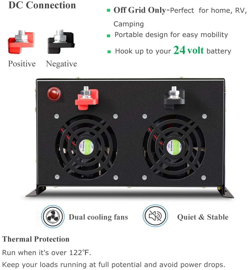 Pure Sine Wave Inverter 5000W 48V 220V - Inversor solar de onda senoidal pura