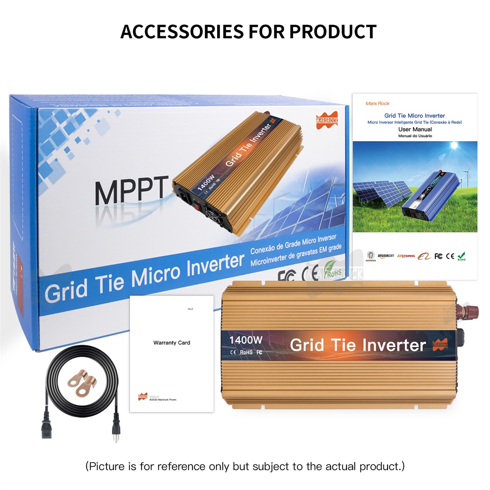 Microinversor Solar Conectado  - Micro Inverter 1400W Solar Grid Tie avaliação e preço