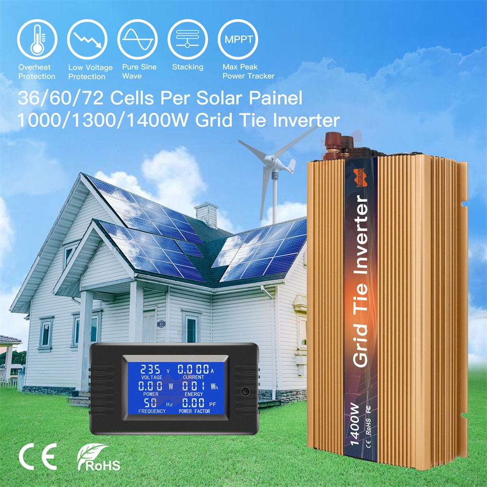 Microinversor Solar Conectado  - Micro Inverter 1400W Solar Grid Tie avaliação e preço