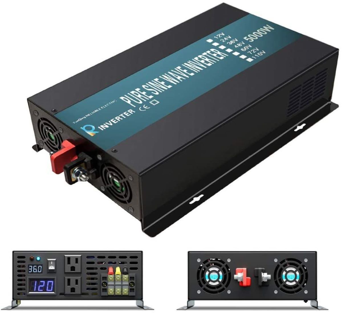 Inversor de energia solar de o - Pure Sine Wave Inverter 5000W 48V 220V avaliação e preço