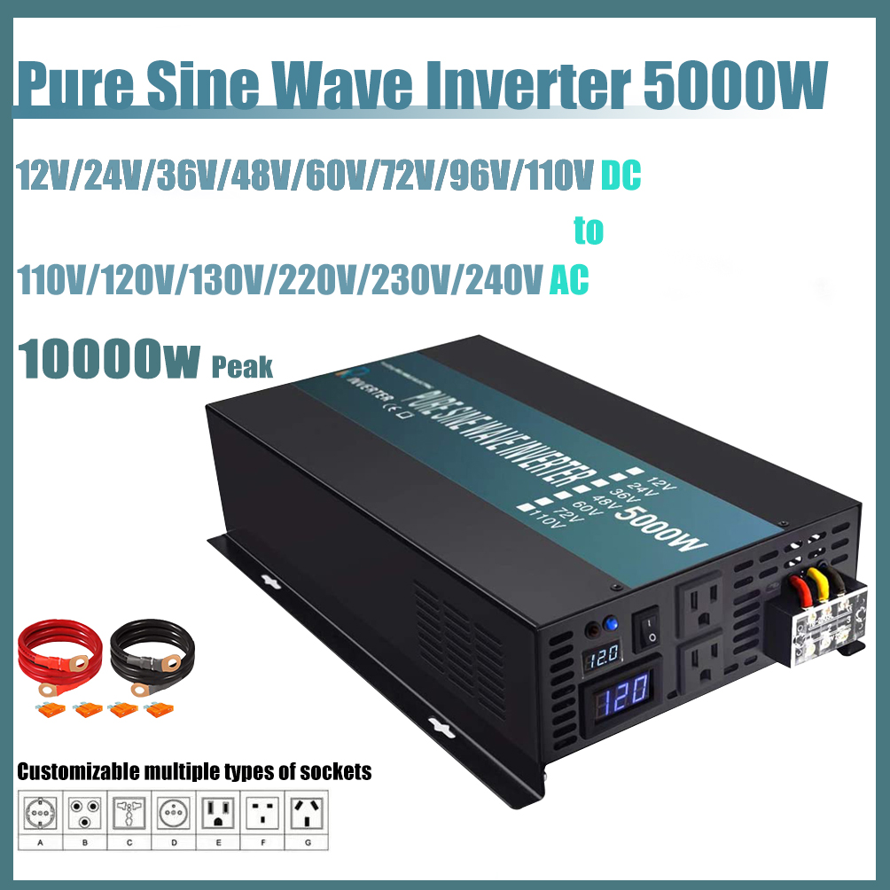 Inversor de energia solar de o - Pure Sine Wave Inverter 5000W 48V 220V avaliação e preço