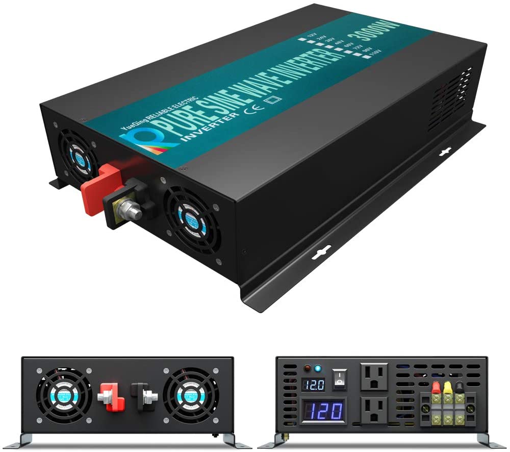 Inversor de onda senoidal pura - Inverter Pure Sine Wave 60Hz 120V 3000W avaliação e preço