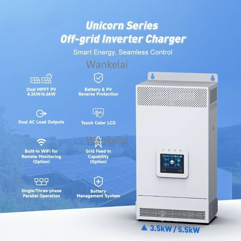 3.5KW 5.5KW 6KW 48v Inversor s - Hybrid Solar Inverter 5.5Kw Mppt 48V avaliação e preço