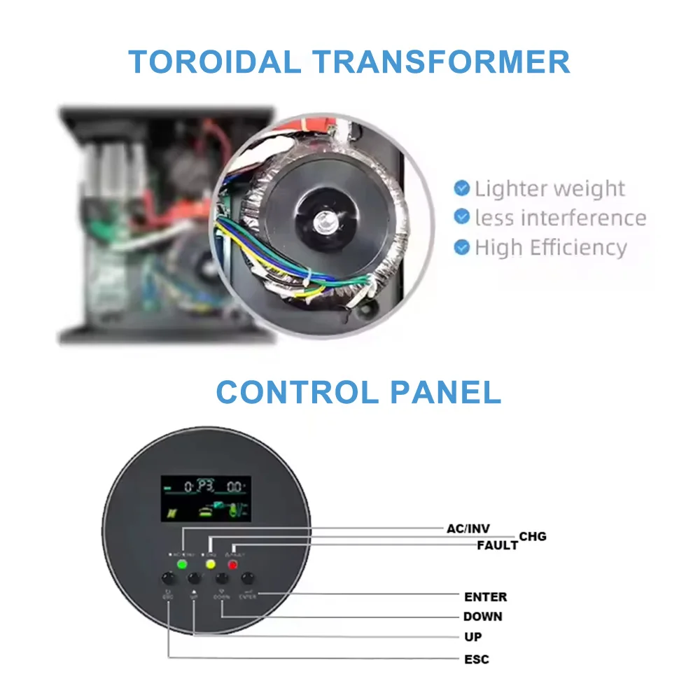 Inversor solar de onda senoida - Split Phase Inverter 10Kw 110V 220V avaliação e preço