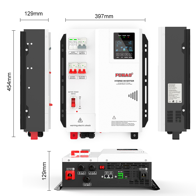 Inversor Híbrido Solar Fchao 3 - Hybrid Solar Inverter 5.5Kw Mppt 48V avaliação e preço