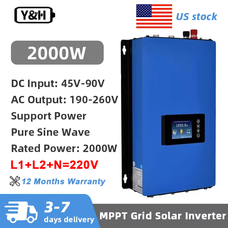 Y&H 2000W MPPT Solar Grid Tie  - Grid Tie Inverter Limiter 2000W avaliação e preço