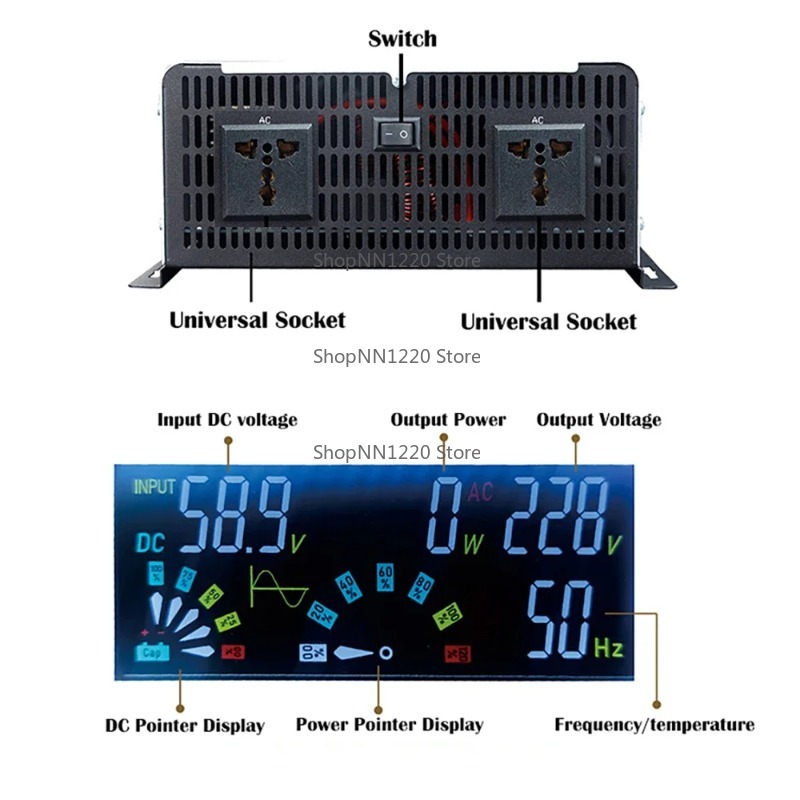 Inversor de onda senoidal pura - Off Grid Solar Inverter 48V 6000W avaliação e preço
