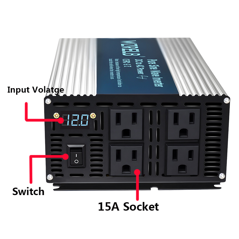 Inversor de onda senoidal pura - Inverter Pure Sine Wave 60Hz 120V 3000W avaliação e preço