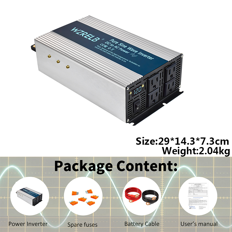 Inversor de onda senoidal pura - Inverter Pure Sine Wave 60Hz 120V 3000W avaliação e preço