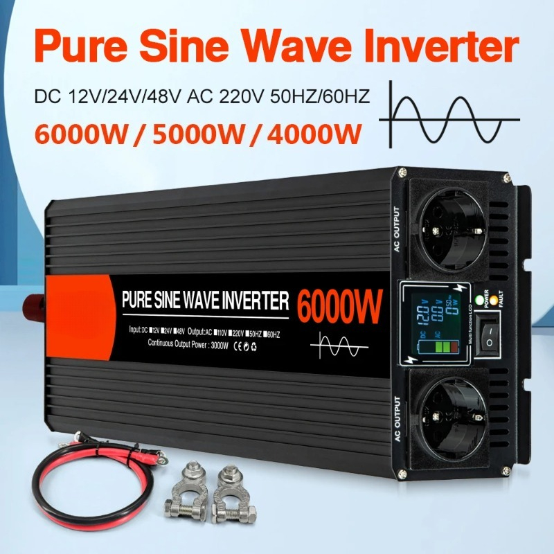 Inversor Solar de Onda Senoida - Pure Sine Wave Inverter 5000W 48V 220V avaliação e preço