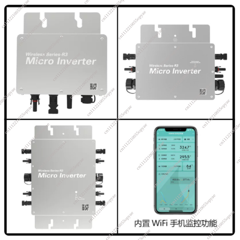 Microinversor de Rede WVC 350W - Micro Inverter 1400W Solar Grid Tie avaliação e preço