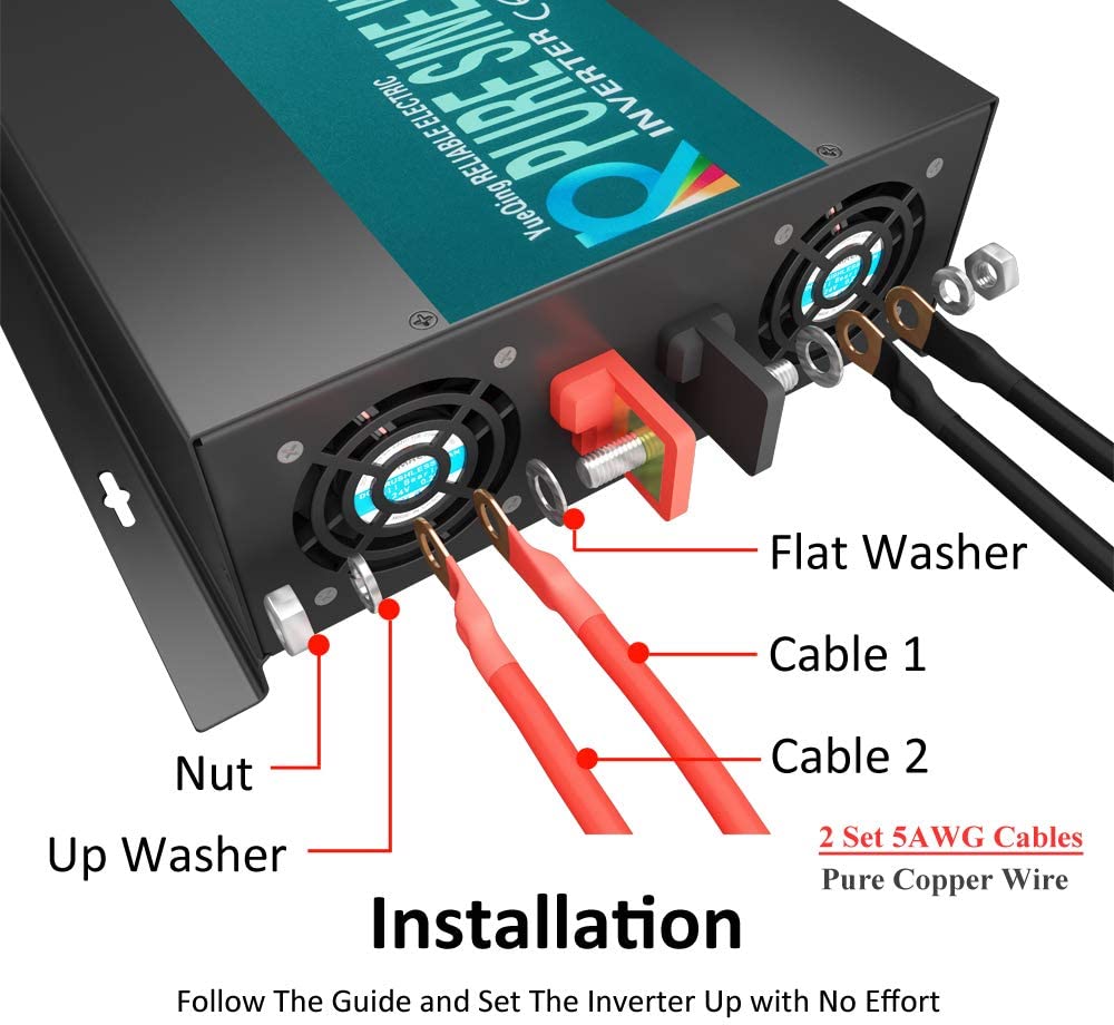 Inversor puro da onda de seno, - Inverter Pure Sine Wave 60Hz 120V 3000W avaliação e preço