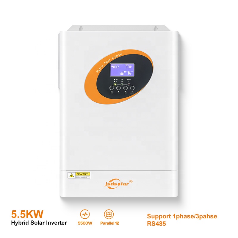 5.5kw 5kw onda senoidal pura m - Hybrid Solar Inverter 5.5Kw Mppt 48V avaliação e preço