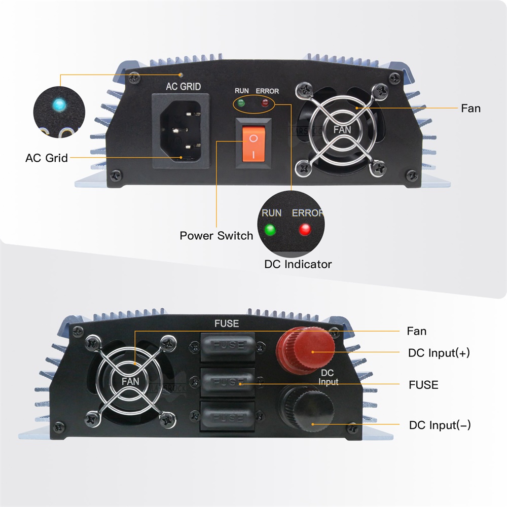 Microinversor Solar Conectado  - Micro Inverter 1400W Solar Grid Tie avaliação e preço