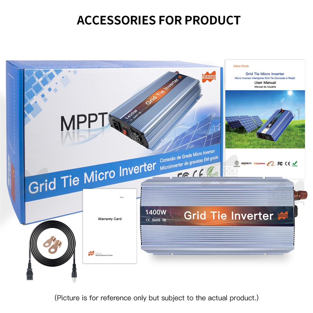 Microinversor Solar Conectado  - Micro Inverter 1400W Solar Grid Tie avaliação e preço