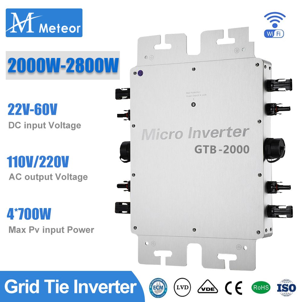 2000w 2400w 2800w micro invers - Grid Tie Inverter Limiter 2000W avaliação e preço