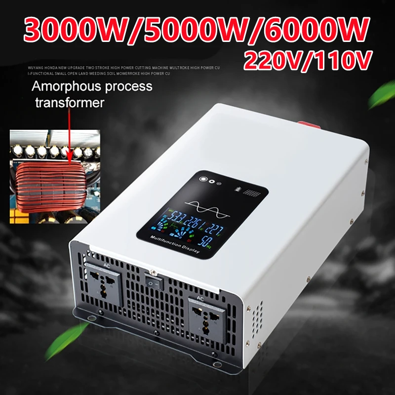 Inversor de onda senoidal pura - Pure Sine Wave Inverter 5000W 48V 220V avaliação e preço