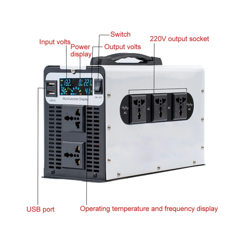 Inversor de onda senoidal pura - Pure Sine Wave Inverter 5000W 48V 220V avaliação e preço