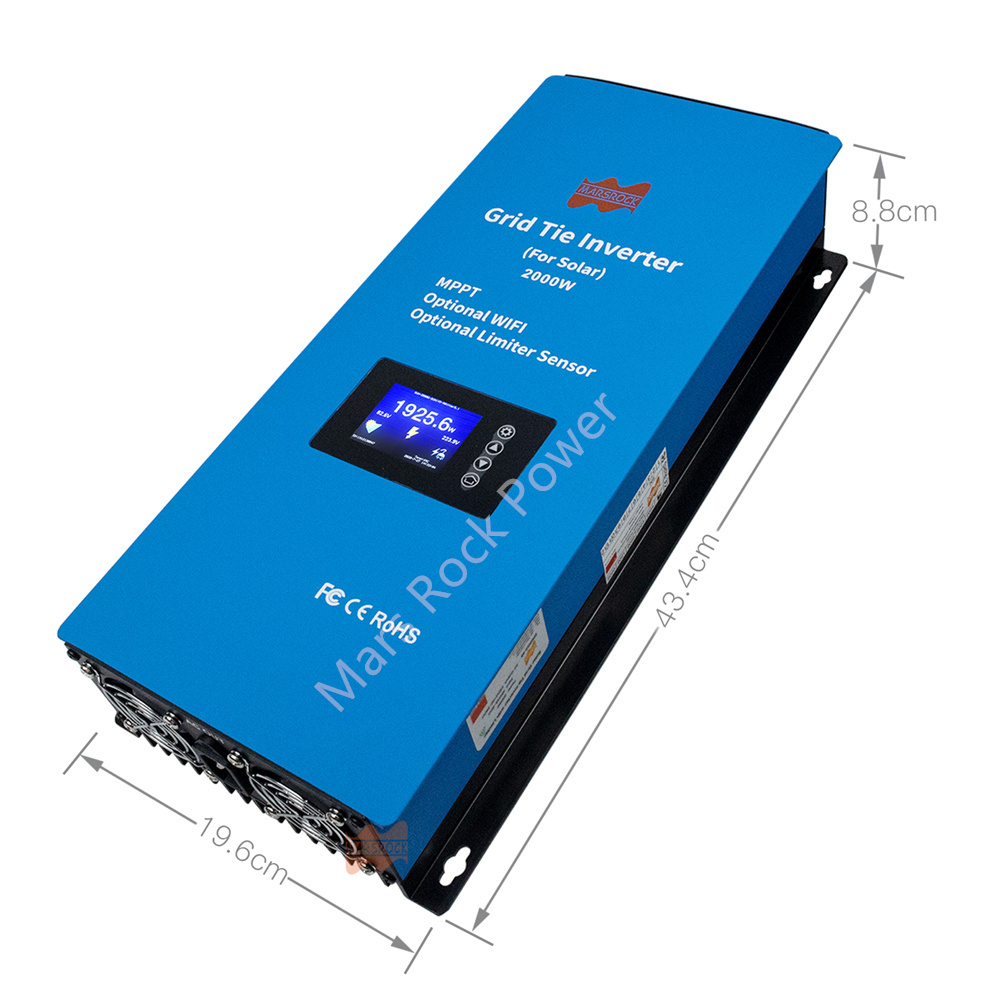 Inversor Solar Híbrido de 2000 - Grid Tie Inverter Limiter 2000W avaliação e preço