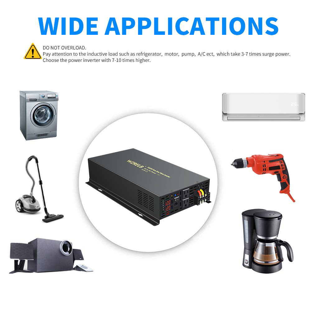 Inversor de energia solar de o - Pure Sine Wave Inverter 5000W 48V 220V avaliação e preço
