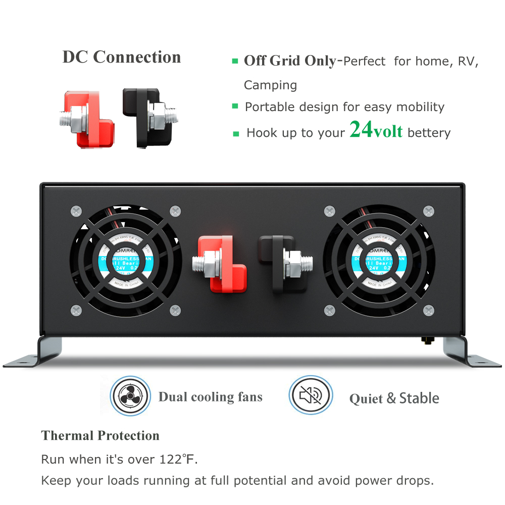 Inversor de energia solar de o - Pure Sine Wave Inverter 5000W 48V 220V avaliação e preço