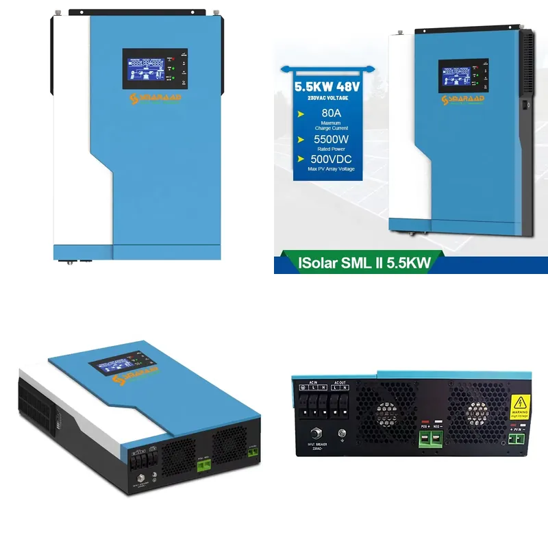 Controlador Solar 3.5KW 5.5KW  - Hybrid Solar Inverter 5.5Kw Mppt 48V avaliação e preço