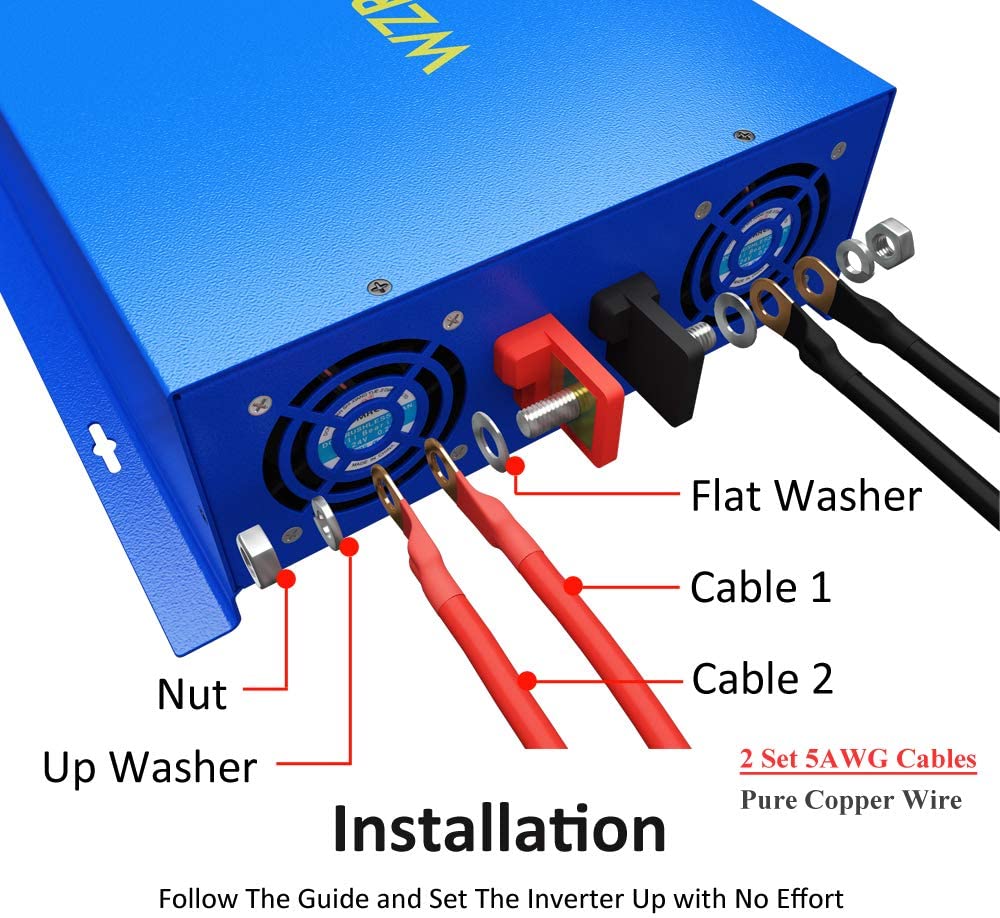 Inversor de energia de onda se - Inverter Pure Sine Wave 60Hz 120V 3000W avaliação e preço