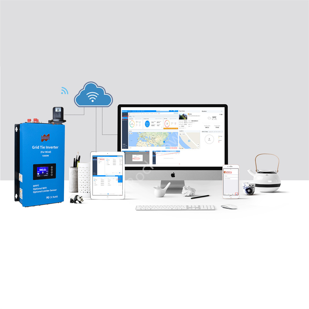 Inversor Grid Tie com Sensor L - Grid Tie Inverter Limiter 2000W avaliação e preço