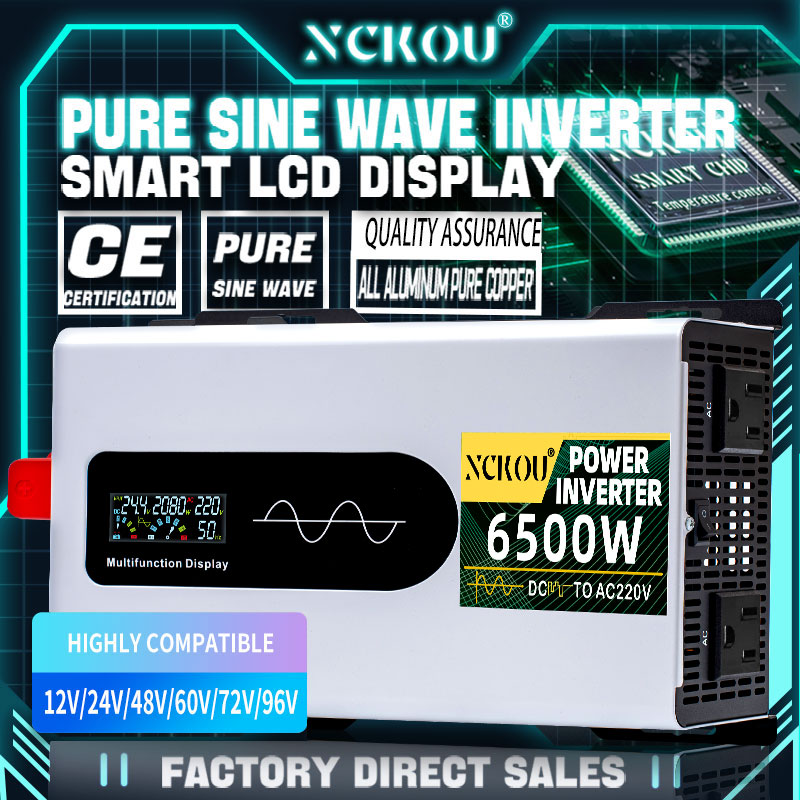 Inversor 12v 24v 48v 72v para  - Pure Sine Wave Inverter 5000W 48V 220V avaliação e preço
