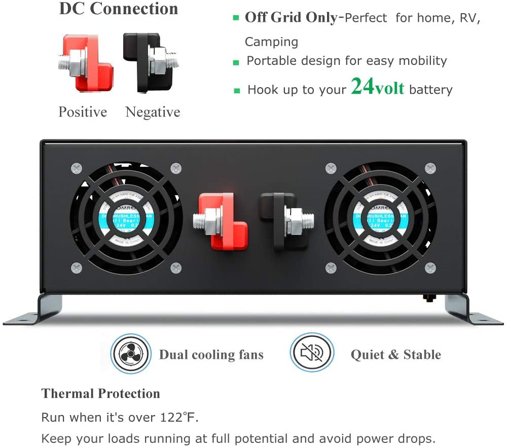 Inversor de onda senoidal pura - Inverter Pure Sine Wave 60Hz 120V 3000W avaliação e preço