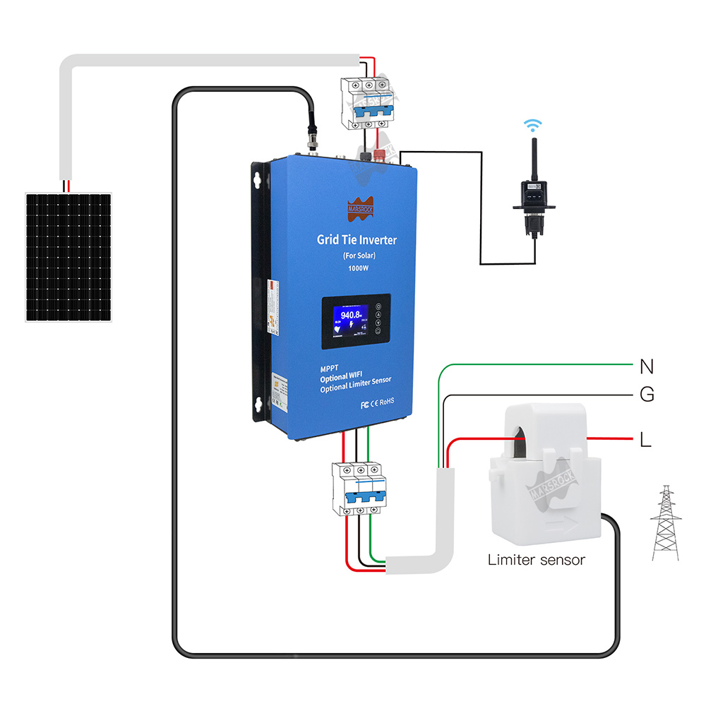 20m limitador sensor cabo para - Grid Tie Inverter Limiter 2000W avaliação e preço