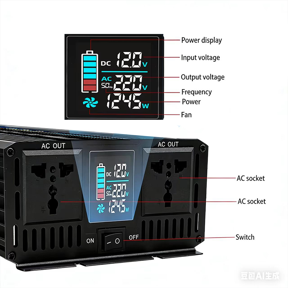 Inversor de Onda Senoidal Pura - Pure Sine Wave Inverter 5000W 48V 220V avaliação e preço